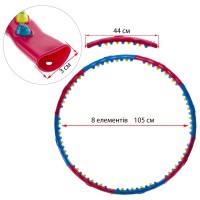 Обруч массажный Хула Хуп SP-Planeta Hula Hoop DOUBLE GRACE MAGNETIC JS-6003 8 секций