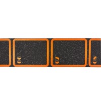 Дорожка координационная в рулоне для тренировки скорости FI-7220 4,5м черный-оранжевый