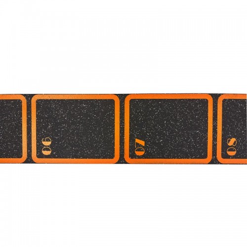 Координаційна доріжка в рулоні для тренування швидкості FI-7220 4,5м чорний-оранжевий