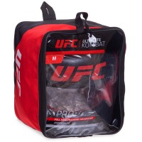 Шлем боксерский с бампером кожаный UFC PRO UHK-75065 XL черный