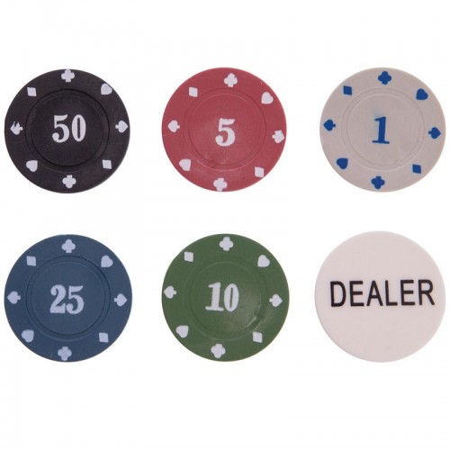 Набір для покеру в круглій металевій коробці SP-Sport IG-6617 120 фішок