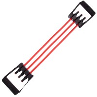 Еспандер трубчастий з ручками для фітнесу SP-Sport Resistance Band 8021-30 75см навантаження 13,5 кг 30LB червоний
