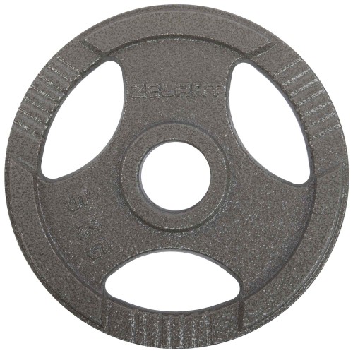 Блины (диски) стальные с хватом d-52мм Zelart TA-7791-5 5кг серый