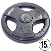 Млинці (диски) гумові Record TA-5706-15 52мм 15кг чорний