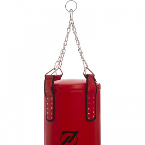 Мішок боксерський Циліндр із ланцюгом ZELART BO-1990 висота 115см червоний