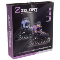 Роликовые коньки раздвижные Zelart Z-2914 размер 29-43 цвета в ассортименте