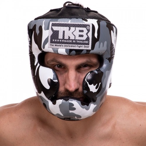 Шлем боксерский с полной защитой кожаный TOP KING Empower Camouflage TKHGEM-03 S-XL цвета в ассортименте