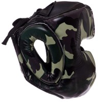 Шолом боксерський з повним захистом шкіряний TOP KING Empower Camouflage TKHGEM-03 S-XL кольори