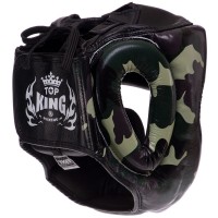 Шолом боксерський з повним захистом шкіряний TOP KING Empower Camouflage TKHGEM-03 S-XL кольори