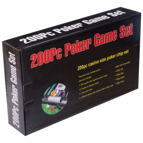 Набор для покера в пластиковом кейсе SP-Sport 200S-E 200 фишек