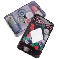 Фишки для покера в металлической коробке SP-Sport IG-1102110 100 фишек