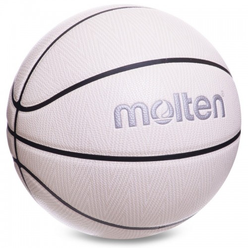 Мяч баскетбольный Composite Leather MOLTEN B7F3500-WG №7 белый-серый