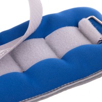 Утяжелители-манжеты для рук и ног MARATON FI-2858-4 2x2кг синий-серый