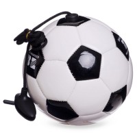 Мяч футбольный тренажер SP-Sport OFFICIAL FB-6883-3 №3 PU черный-белый