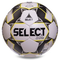 М'яч для футзалу SELECT FUTSAL MASTER IMS №4 білий-чорний-жовтий