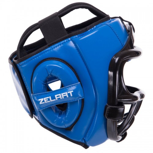 Шлем для единоборств со съемным защитным забралом ZELART BO-0270 М-XL цвета в ассортименте