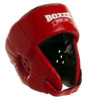 Шолом боксерський відкритий шкіряний BOXER 2027 ML кольору в асортименті