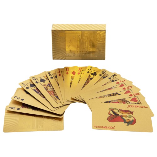 Карти гральні покерні SP-Sport GOLD 500 EURO IG-4567-G 54 картки