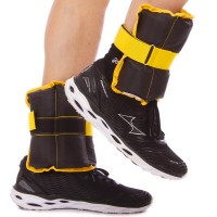 Утяжелители-манжеты для рук и ног Zelart ZA-2072-4 2x2,0кг желтый