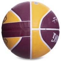 М'яч баскетбольний гумовий SPALDING NBA Team CLAVELAND CAVA 83504Z №7 червоно-жовтий