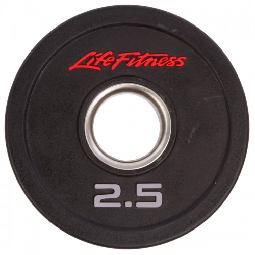 Блины (диски) полиуретановые LIFE FITNESS SC-80154-2,5 51мм 2,5кг черный