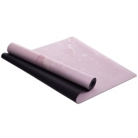Килимок для йоги Замшевий Record FI-3391-2 розмір 183x61x0,3 см світло-рожевий