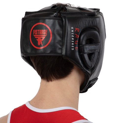 Шлем боксерский открытый кожаный FISTRAGE VL-8497 S-XL цвета в ассортименте
