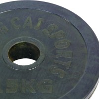 Млинці (диски) гумові SHUANG CAI SPORTS ТА-1836-5 52мм 5кг чорний