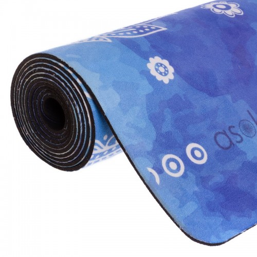 Килимок для йоги Замшевий Record FI-5662-57 розмір 183x61x0,3 см синій