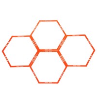 Тренувальна сітка підлогова гексагональна Agility Grid SP-Sport C-1412 55x48см кольору в асортименті