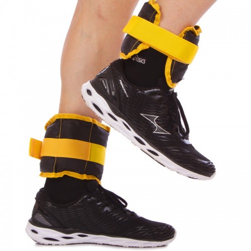 Утяжелители-манжеты для рук и ног Zelart ZA-2072-1,5 2x0,75кг желтый