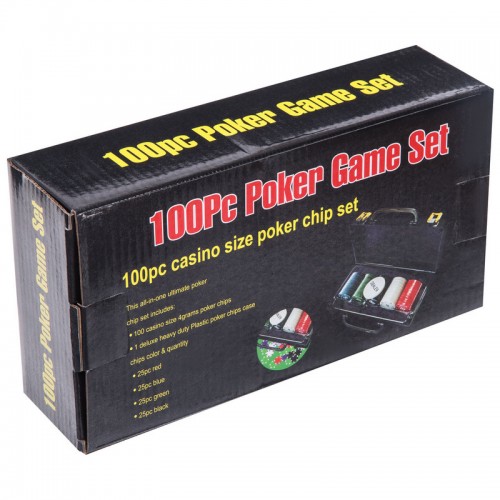 Набор для покера в пластиковом кейсе SP-Sport 100S-2A 100 фишек