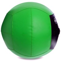 Мяч набивной для кросфита волбол WALL BALL Zelart FI-5168-4 4кг черный-зеленый