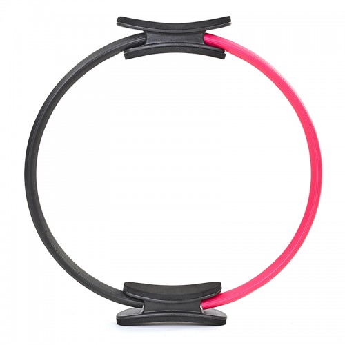 Кільце для фітнесу пілатес Record FI-6399 чорний-рожевий