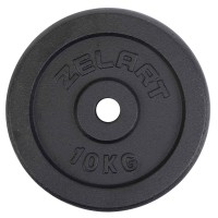 Блины (диски) стальные d-30мм Zelart TA-7785-10 10кг черный
