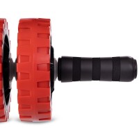 Колесо ролик для преса подвійне SP-Sport FI-2538 чорний-червоний