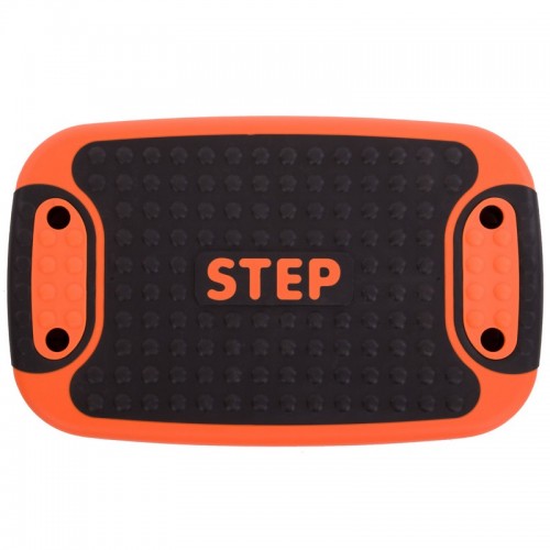 Степ-платформа 4 IN 1 MUTIFUCTIONAL STEP Zelart FI-3996 53x36x14см чорний оранжевий