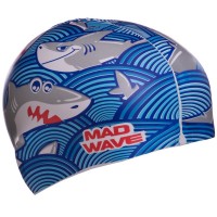 Шапочка для плавання дитяча MadWave Junior SHARKY M057911 кольори в асортименті