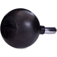 Гиря обрезиненная с хромированной ручкой Zelart ТА-5162-20 вес 20кг черный