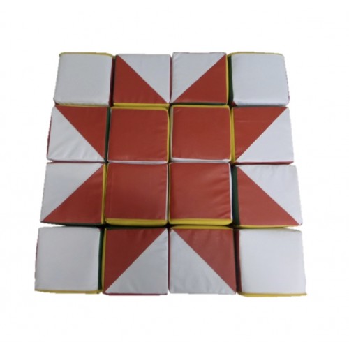 Комплект з 16 м'яких кубиків - Склади візерунок