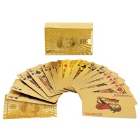 Карты игральные покерные SP-Sport GOLD 100 DOLLAR IG-4566-G 54 карты