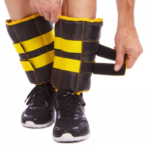Утяжелители-манжеты для рук и ног Zelart ZA-2072-6 2x3кг желтый