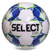 Мяч для футзала SELECT SUPER FB-2986 №4 белый-синий