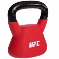 Гиря сталева з вініловим покриттям UFC UHA-69693 вага 6кг червоний