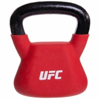 Гиря сталева з вініловим покриттям UFC UHA-69693 вага 6кг червоний