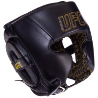 Шолом боксерський у мексиканському стилі шкіряний UFC PRO Prem Lace Up UHK-75057 2XL чорний