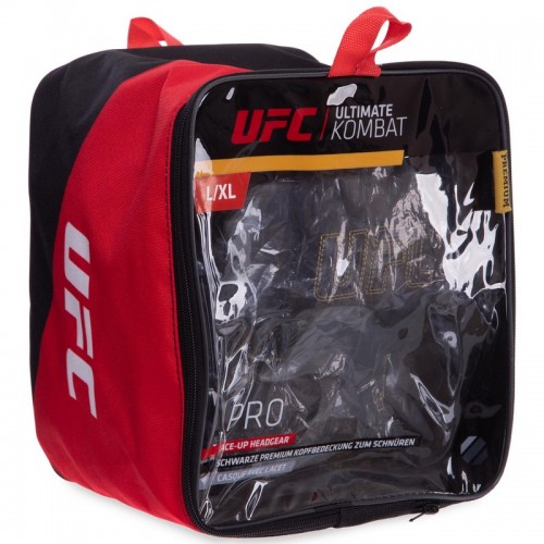 Шлем боксерский в мексиканском стиле кожаный UFC PRO Prem Lace Up UHK-75057 2XL черный