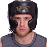 Шолом боксерський у мексиканському стилі шкіряний UFC PRO Prem Lace Up UHK-75057 2XL чорний