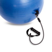 М'яч для фітнесу фітбол з еспандером PRO-SUPRA FI-075T-65 65см кольору в асортиметі