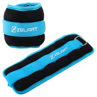 Обтяжувачі-манжети для рук та ніг Zelart FI-2502-1 2x0,5кг кольору в асортименті